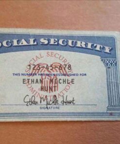 Novelty Social Security Card Template