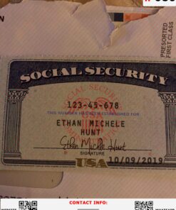 Online SSN Card Template