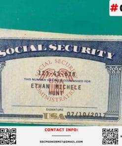 Social Security Card Template Print