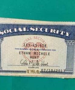 Social Security Card Template Print
