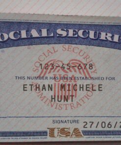 temporary social security card template