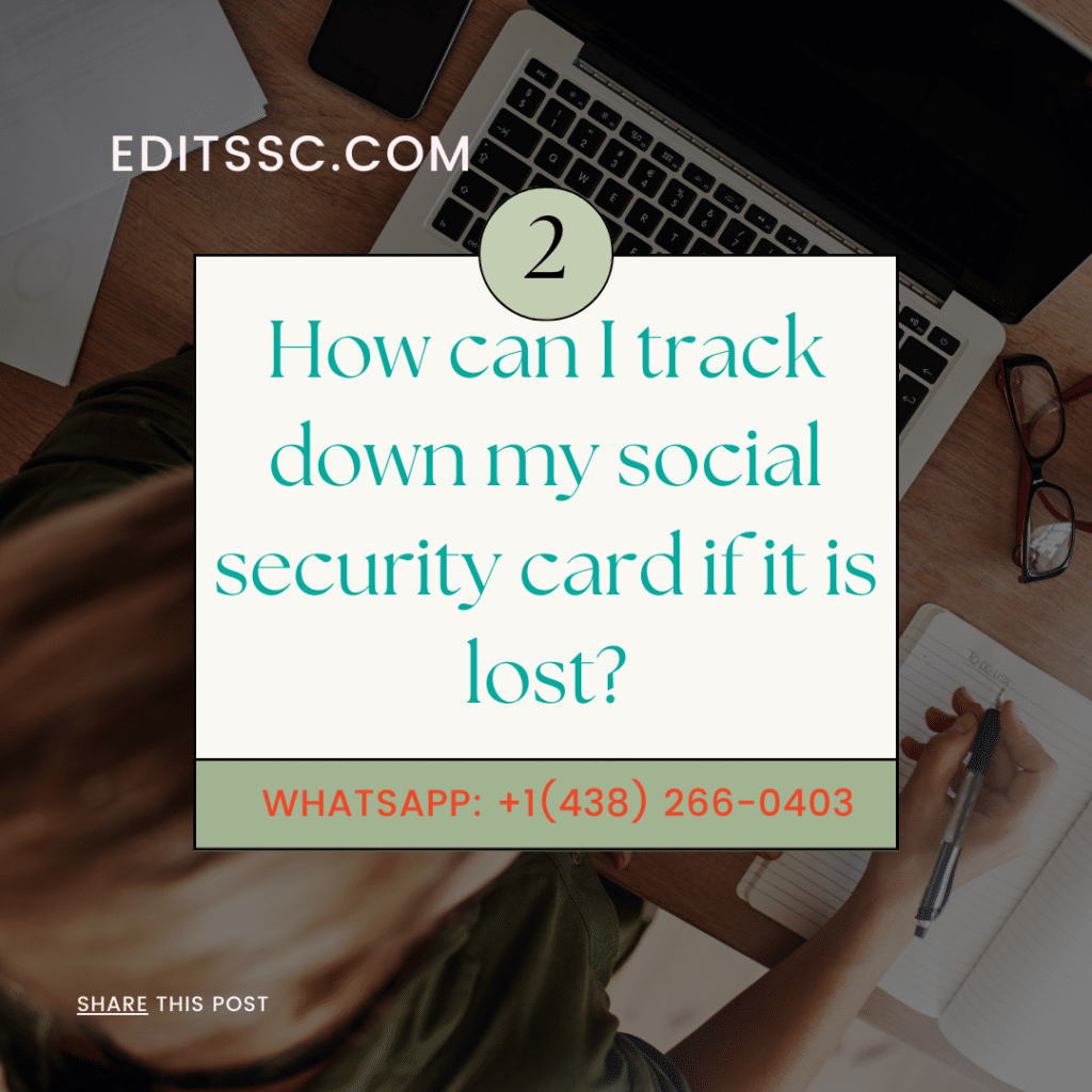 track social security card