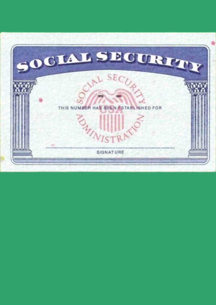 free editable blank social security card template