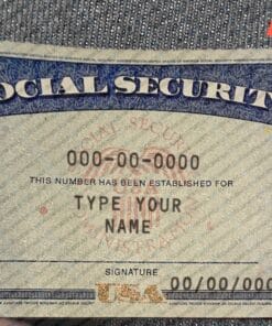 Blank Social Security Card Template Download
