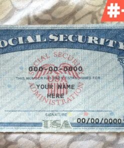 Blank Fillable Social Security Card Template