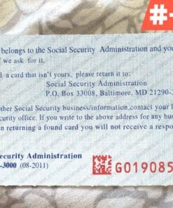 07 blank fillable social security card template Back 103