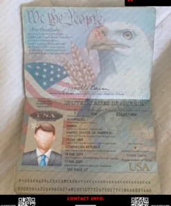USA Editable Passport Template