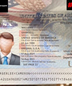 USA Passport  Editable Template PSD File
