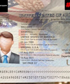 USA Passport  Editable Template PSD File