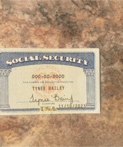 Digital Social Security Card Template