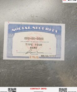USA Social Security Card 2025