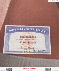 SSN Card Template 2025