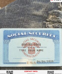 Digital Social Security Card PSD