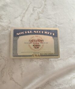 Social Security Card PSD