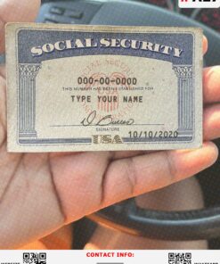 Social Security Card PSD front and back