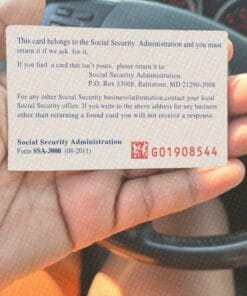 blank social security card template pdf Back 76
