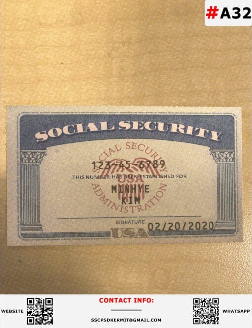 editable fillable social security card template 34