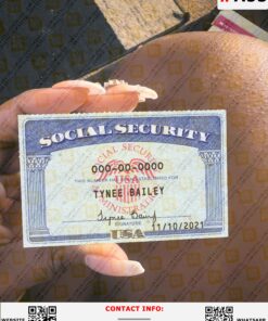 Blank Social Security Card Template Editable