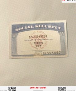 Social Security Card Template 2025