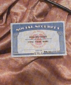 Editable fake Social Security Card Template