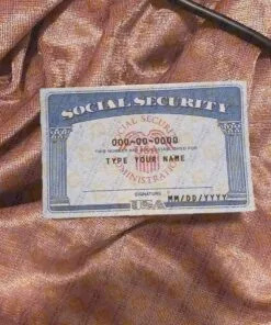 Editable fake Social Security Card Template