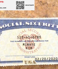 Blank Fillable Social Security Card Template