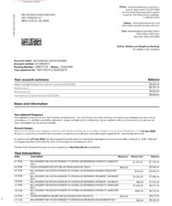 Community Federal Saving Bank Statement Free Download