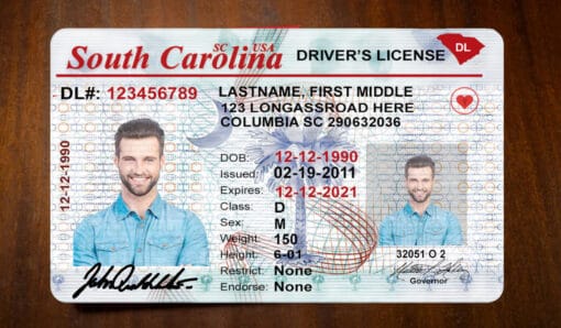 Southcaronil ID front