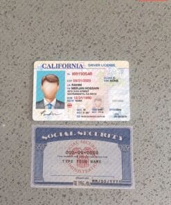 Social Security Card and Drivers License Template
