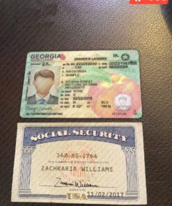 Social Security Card and Drivers License PSD