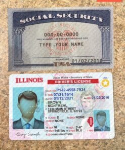 Editable Social Security and Drivers License PSD