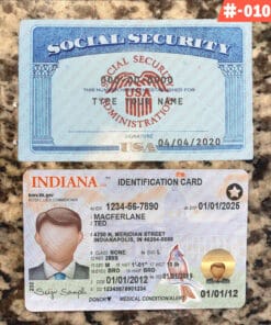 Editable Social Security and Drivers License PSD Template