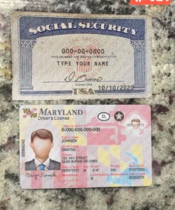 Editable Drivers License and Social Security Card Template