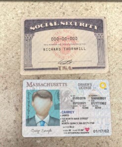 Drivers License and Social Security Card PSD