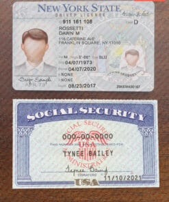 Drivers License and SSN Card PSD Template