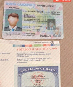 Drivers License and SSN Card PSD
