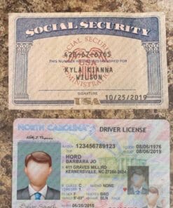 Drivers License and SSN PSD Template