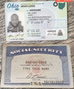 Drivers License and SSN Template