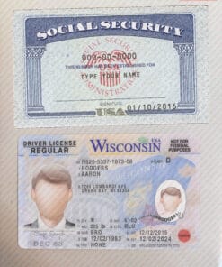 Editable Drivers License and SSN Card PSD Template