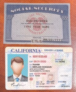 Editable Drivers License and SSN Card PSD