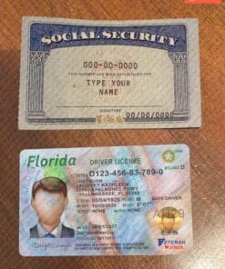 Editable Drivers License and SSN Template