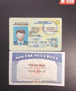 Editable Drivers License and SSN PSD Template