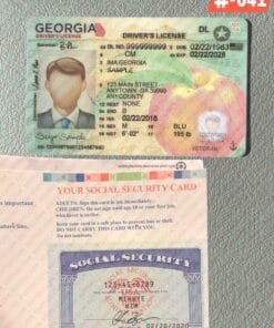 Editable Drivers License and SSN Card Template PSD