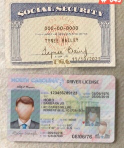Editable Driver License and SSN Template