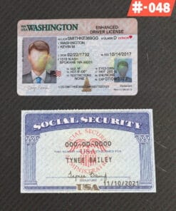 Social Security Card and ID Card Template PSD